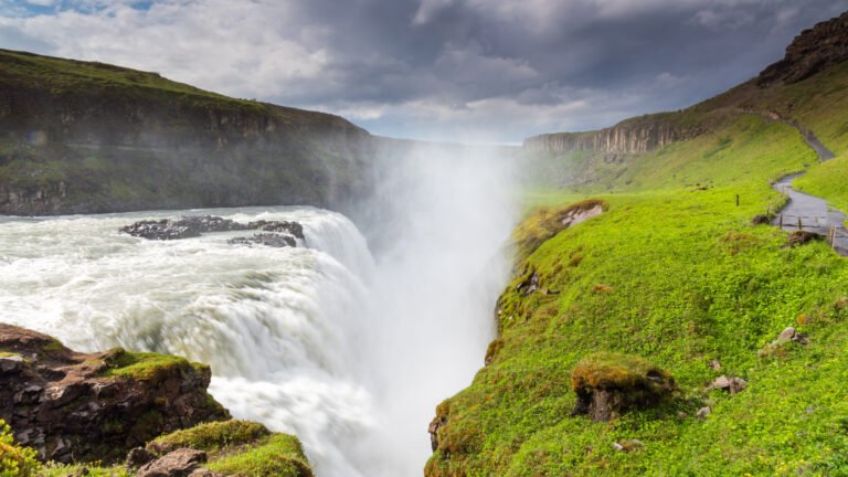 Island, Gulfoss, Wasserfall